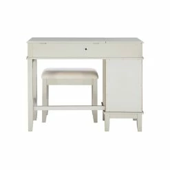 Discount ๐ Linon Eva Wood And Mirrored Vanity Set In Silver ๐ 32 Discount ๐ Linon Eva Wood And Mirrored Vanity Set In Silver ๐ -Living Room Sales Shop 2141830 21 L