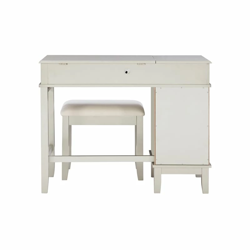 Discount ๐ Linon Eva Wood And Mirrored Vanity Set In Silver ๐ 7 Discount ๐ Linon Eva Wood And Mirrored Vanity Set In Silver ๐ - Image 5