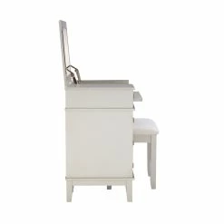 Discount ๐ Linon Eva Wood And Mirrored Vanity Set In Silver ๐ 36 Discount ๐ Linon Eva Wood And Mirrored Vanity Set In Silver ๐ -Living Room Sales Shop 2141830 25 L