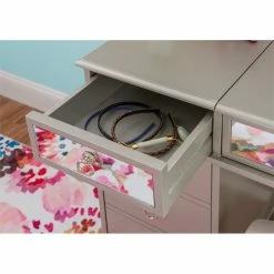 Discount ๐ Linon Eva Wood And Mirrored Vanity Set In Silver ๐ 46 Discount ๐ Linon Eva Wood And Mirrored Vanity Set In Silver ๐ -Living Room Sales Shop 2141830 35 L