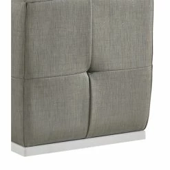 Wholesale 😍 Global Furniture USA Tufted Polyester Grey Aspen Vanity Stool ❤️ -Living Room Sales Shop 2148528 12 L