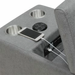 Buy ๐ Picket House Furnishings Gianni Modular Console With USB In Charcoal ๐ 14 Buy ๐ Picket House Furnishings Gianni Modular Console With USB In Charcoal ๐ -Living Room Sales Shop 2170283 5 L