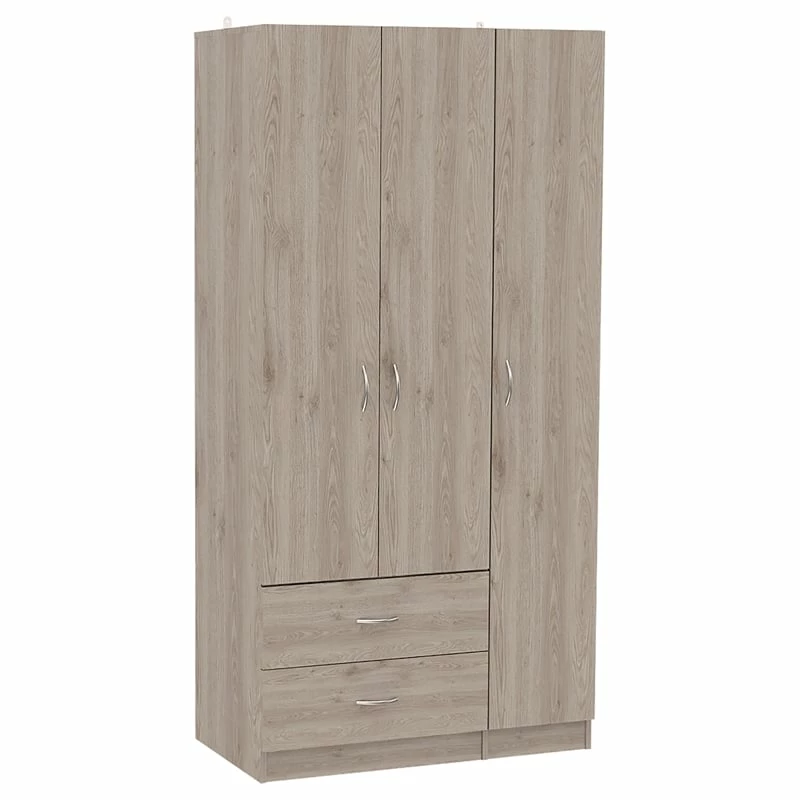 Best Pirce π Tuhome Furniture Tuhome Modern Engineered Wood Walnut Austral Three Door Armoire Light Gray β€οΈ 3 Best Pirce π Tuhome Furniture Tuhome Modern Engineered Wood Walnut Austral Three Door Armoire Light Gray β€οΈ