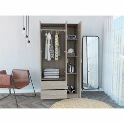 Best Pirce π Tuhome Furniture Tuhome Modern Engineered Wood Walnut Austral Three Door Armoire Light Gray β€οΈ 19 Best Pirce π Tuhome Furniture Tuhome Modern Engineered Wood Walnut Austral Three Door Armoire Light Gray β€οΈ -Living Room Sales Shop 2170391 5 L