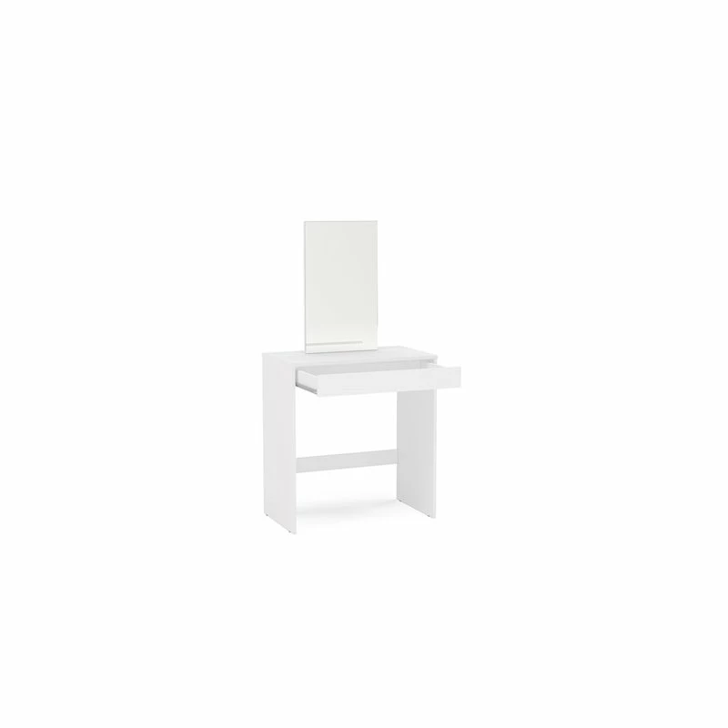 Buy 😉 Polifurniture Kansas Engineered Wood Bedroom Vanity With Mirror In White 😉 14 Buy 😉 Polifurniture Kansas Engineered Wood Bedroom Vanity With Mirror In White 😉 - Image 12
