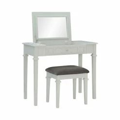 Cheap ๐ Linon Avoly Wood Bedroom Vanity And Stool Set In Gray โญ 27 Cheap ๐ Linon Avoly Wood Bedroom Vanity And Stool Set In Gray โญ -Living Room Sales Shop 2201277 9 L