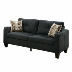 Promo ⭐ Benjara 2-piece Modern Style Polyfiber Sofa Set With Accent Pillows In Gray ✔️ 9 Promo ⭐ Benjara 2-piece Modern Style Polyfiber Sofa Set With Accent Pillows In Gray ✔️ -Living Room Sales Shop 2203698 2 L