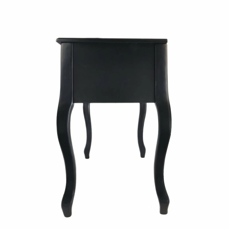 Flash Sale โค๏ธ Benjara Cherub 43" Modern Wood Vanity Set Featuring Stool And Mirror In Black ๐ 6 Flash Sale โค๏ธ Benjara Cherub 43" Modern Wood Vanity Set Featuring Stool And Mirror In Black ๐ - Image 4