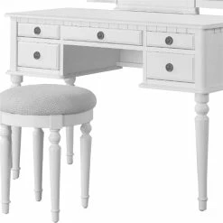 Top 10 π₯° Benjara 43" Contemporary Wood Vanity Set With Stool In White π 9 Top 10 π₯° Benjara 43" Contemporary Wood Vanity Set With Stool In White π -Living Room Sales Shop 2204003 3 L
