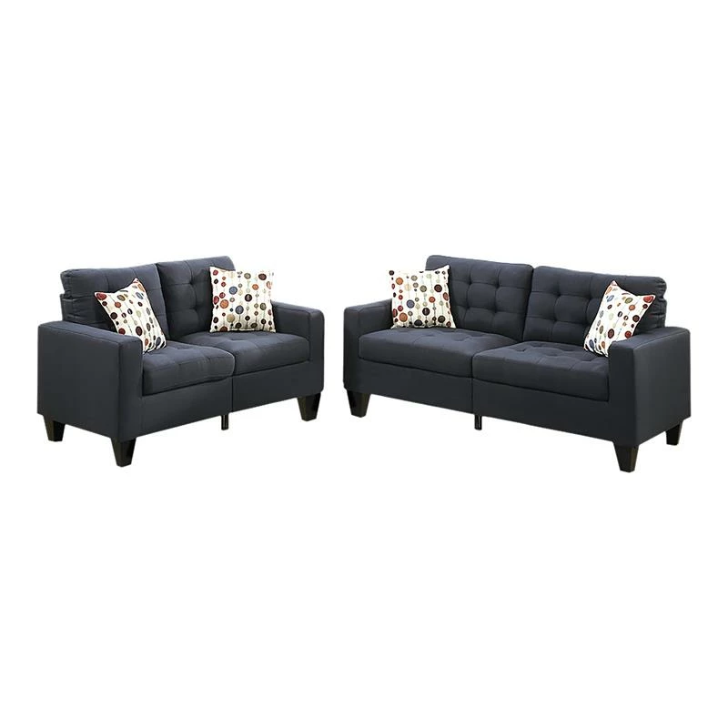 Discount π Benjara 2-piece Modern Style Linen Fabric Sofa Set In Dark Gray π₯ 3 Discount π Benjara 2-piece Modern Style Linen Fabric Sofa Set In Dark Gray π₯
