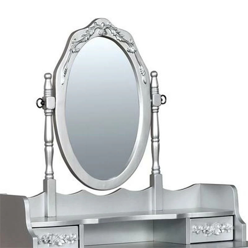 Wholesale ๐ฅ Benjara Harriet 15.75" Traditional Solid Wood Vanity In Silver ๐คฉ 6 Wholesale ๐ฅ Benjara Harriet 15.75" Traditional Solid Wood Vanity In Silver ๐คฉ - Image 4