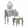 Wholesale 🔥 Benjara Harriet 15.75" Traditional Solid Wood Vanity In Silver 🤩