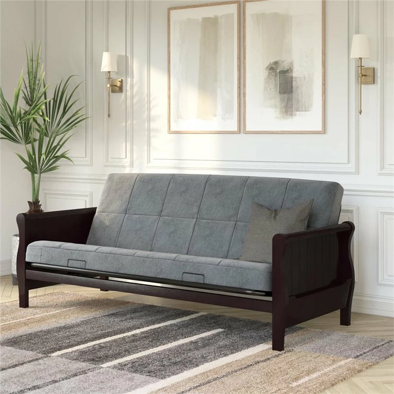 Promo ๐ DHP Elowen 6 Inch Square Quilted Microfiber Futon Mattress Full Size In Gray โ 4 Promo ๐ DHP Elowen 6 Inch Square Quilted Microfiber Futon Mattress Full Size In Gray โ - Image 2