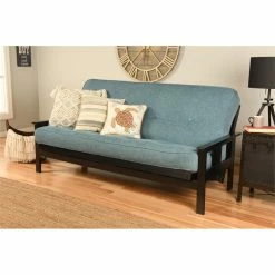 Deals ✨ Kodiak Furniture Full-size Linen Fabric Futon Mattress In Aqua Blue ✔️ 6 Deals ✨ Kodiak Furniture Full-size Linen Fabric Futon Mattress In Aqua Blue ✔️ -Living Room Sales Shop 2224535 4 L