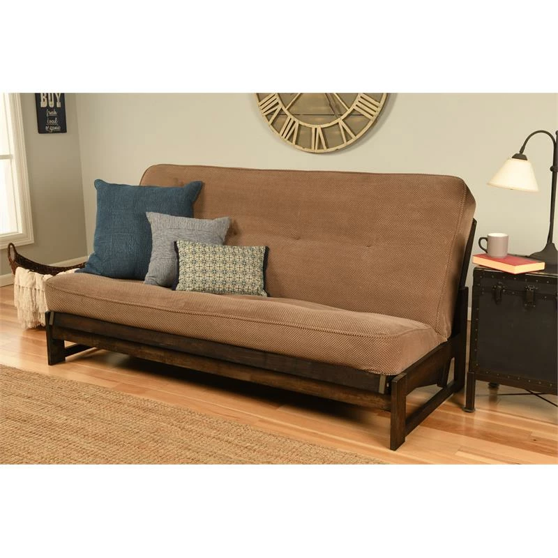 Budget ✨ Kodiak Furniture Full Traditional Fabric Futon Mattress In Marmont Brown Mocha 🥰 4 Budget ✨ Kodiak Furniture Full Traditional Fabric Futon Mattress In Marmont Brown Mocha 🥰 - Image 2