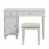 Best Sale π Poundex Furniture Wood Vanity Set With Stool And Mirror In White π 2 Best Sale π Poundex Furniture Wood Vanity Set With Stool And Mirror In White π -Living Room Sales Shop 2300739 L