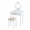 Best reviews of ❤️ Costway Paulownia Vanity Table Set With Makeup Desk And Chair In White ⌛ 2 Best reviews of ❤️ Costway Paulownia Vanity Table Set With Makeup Desk And Chair In White ⌛ -Living Room Sales Shop 2301141 L