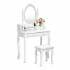 Best Pirce ๐งจ Costway Contemporary Pine Wood Vanity Table Set With 2 Big Drawers In White ๐ 1 Best Pirce ๐งจ Costway Contemporary Pine Wood Vanity Table Set With 2 Big Drawers In White ๐ -Living Room Sales Shop 2301273 L