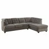Brand new ๐ Poundex Furniture 2 Piece Fabric Reversible Sectional Sofa Set In Charcoal Gray ๐ 1 Brand new ๐ Poundex Furniture 2 Piece Fabric Reversible Sectional Sofa Set In Charcoal Gray ๐ -Living Room Sales Shop 2307862 L