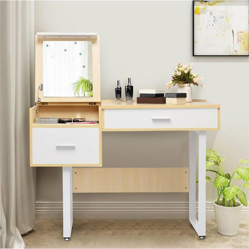 Cheap ๐ฏ Costway Contemporary Wood And Steel Flip Top Makeup Table In White โค๏ธ 4 Cheap ๐ฏ Costway Contemporary Wood And Steel Flip Top Makeup Table In White โค๏ธ - Image 2