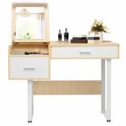 Cheap ๐ฏ Costway Contemporary Wood And Steel Flip Top Makeup Table In White โค๏ธ 14 Cheap ๐ฏ Costway Contemporary Wood And Steel Flip Top Makeup Table In White โค๏ธ -Living Room Sales Shop 2314105 2 L