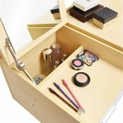 Cheap ๐ฏ Costway Contemporary Wood And Steel Flip Top Makeup Table In White โค๏ธ 17 Cheap ๐ฏ Costway Contemporary Wood And Steel Flip Top Makeup Table In White โค๏ธ -Living Room Sales Shop 2314105 5 L