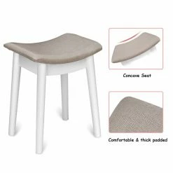 New ๐ Costway Contemporary MDF And Wood Vanity ๐ Dressing Table Set With Stool In White โ 20 New ๐ Costway Contemporary MDF And Wood Vanity ๐ Dressing Table Set With Stool In White โ -Living Room Sales Shop 2314205 8 L