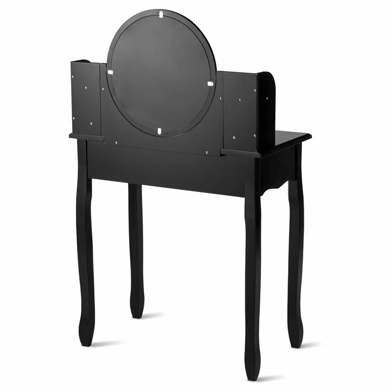 Best deal ๐ Costway Contemporary MDF And Wood Makeup Vanity Set With Oval Mirror In Black ๐ 9 Best deal ๐ Costway Contemporary MDF And Wood Makeup Vanity Set With Oval Mirror In Black ๐ - Image 7