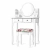 Best Sale ๐คฉ Costway Contemporary MDF And Wood Makeup Vanity Set With Oval Mirror In White โจ 2 Best Sale ๐คฉ Costway Contemporary MDF And Wood Makeup Vanity Set With Oval Mirror In White โจ -Living Room Sales Shop 2314303 L