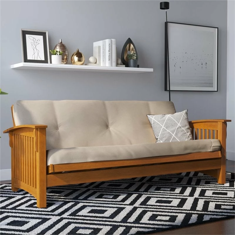 Cheap π Pemberly Row 6 Inch Futon Mattress In Tan Microfiber π 5 Cheap π Pemberly Row 6 Inch Futon Mattress In Tan Microfiber π - Image 3