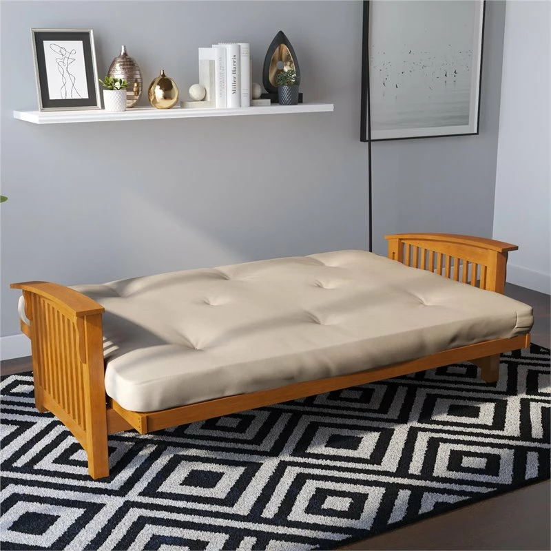 Cheap π Pemberly Row 6 Inch Futon Mattress In Tan Microfiber π 6 Cheap π Pemberly Row 6 Inch Futon Mattress In Tan Microfiber π - Image 4