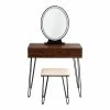 Cheap ✔️ Costway Vanity Makeup 👗 Dressing Table With Mirror Touch Switch In Coffee 🛒 1 Cheap ✔️ Costway Vanity Makeup 👗 Dressing Table With Mirror Touch Switch In Coffee 🛒 -Living Room Sales Shop 2326350 L