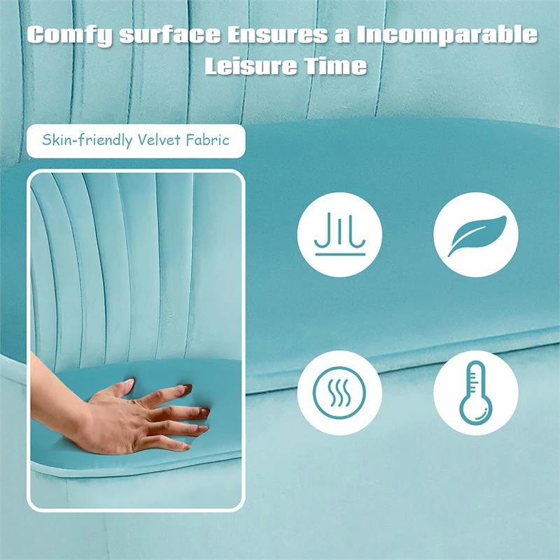 Best Pirce ๐ฅ Costway Thick Padded Velvet Tufted Leisure Chair And Ottoman Set In Green ๐คฉ 8 Best Pirce ๐ฅ Costway Thick Padded Velvet Tufted Leisure Chair And Ottoman Set In Green ๐คฉ - Image 6