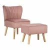 Flash Sale ๐ Costway Thick Padded Velvet Tufted Leisure Chair And Ottoman Set In Pink ๐ 2 Flash Sale ๐ Costway Thick Padded Velvet Tufted Leisure Chair And Ottoman Set In Pink ๐ -Living Room Sales Shop 2326388 L