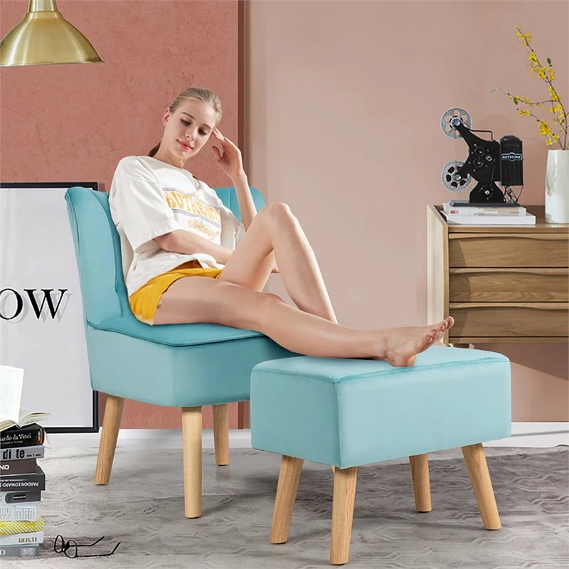 Best Pirce โค๏ธ Costway Thick Padded Button Tufted Leisure Chair And Ottoman Set In Green ๐ 7 Best Pirce โค๏ธ Costway Thick Padded Button Tufted Leisure Chair And Ottoman Set In Green ๐ - Image 5