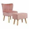 Cheapest ๐ Costway Thick Padded Button Tufted Leisure Chair And Ottoman Set In Pink ๐ 2 Cheapest ๐ Costway Thick Padded Button Tufted Leisure Chair And Ottoman Set In Pink ๐ -Living Room Sales Shop 2326474 L