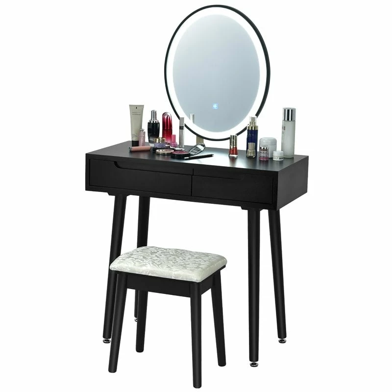 Budget β Costway Touch Screen 3 Lighting Modes π Dressing/Makeup Vanity Set In Black π₯° 5 Budget β Costway Touch Screen 3 Lighting Modes π Dressing/Makeup Vanity Set In Black π₯° - Image 3