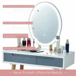 Wholesale ๐ฅฐ Costway Touch Screen 3 Lighting Modes ๐ Dressing/Makeup Vanity Set In Gray ๐ฅ 18 Wholesale ๐ฅฐ Costway Touch Screen 3 Lighting Modes ๐ Dressing/Makeup Vanity Set In Gray ๐ฅ -Living Room Sales Shop 2326498 6 L