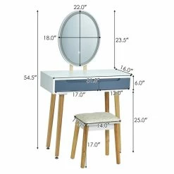 Wholesale ๐ฅฐ Costway Touch Screen 3 Lighting Modes ๐ Dressing/Makeup Vanity Set In Gray ๐ฅ 21 Wholesale ๐ฅฐ Costway Touch Screen 3 Lighting Modes ๐ Dressing/Makeup Vanity Set In Gray ๐ฅ -Living Room Sales Shop 2326498 9 L
