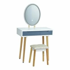 Wholesale ๐ฅฐ Costway Touch Screen 3 Lighting Modes ๐ Dressing/Makeup Vanity Set In Gray ๐ฅ