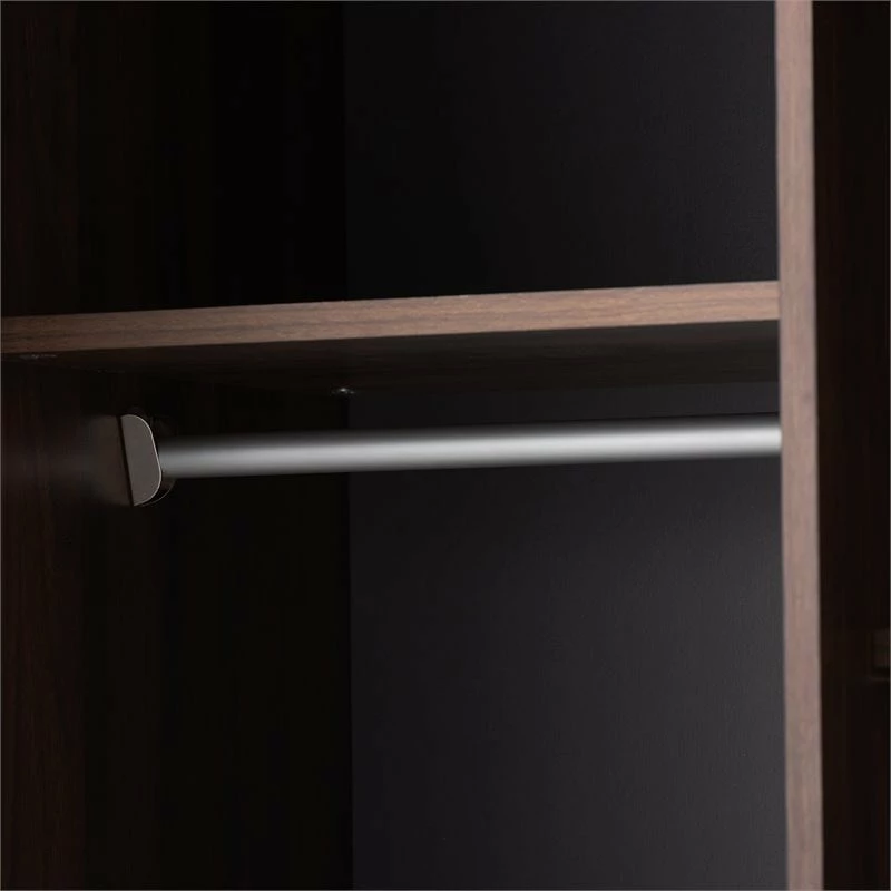 Hot Sale π₯° Bowery Hill 7-Shelf Wood Armoire In Gray And Walnut Brown π 10 Hot Sale π₯° Bowery Hill 7-Shelf Wood Armoire In Gray And Walnut Brown π - Image 8