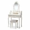 Top 10 โ๏ธ Bowery Hill Contemporary White Finished Wood 2-Piece Vanity Table ๐ 1 Top 10 โ๏ธ Bowery Hill Contemporary White Finished Wood 2-Piece Vanity Table ๐ -Living Room Sales Shop 2367526 L