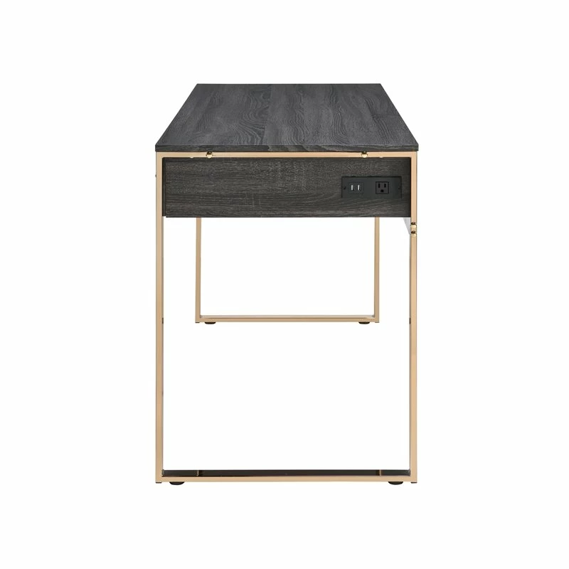 Cheap β€οΈ ACME Furniture ACME Perle Vanity Desk In Champagne Gold & Weathered Oak Finish π 5 Cheap β€οΈ ACME Furniture ACME Perle Vanity Desk In Champagne Gold & Weathered Oak Finish π - Image 3