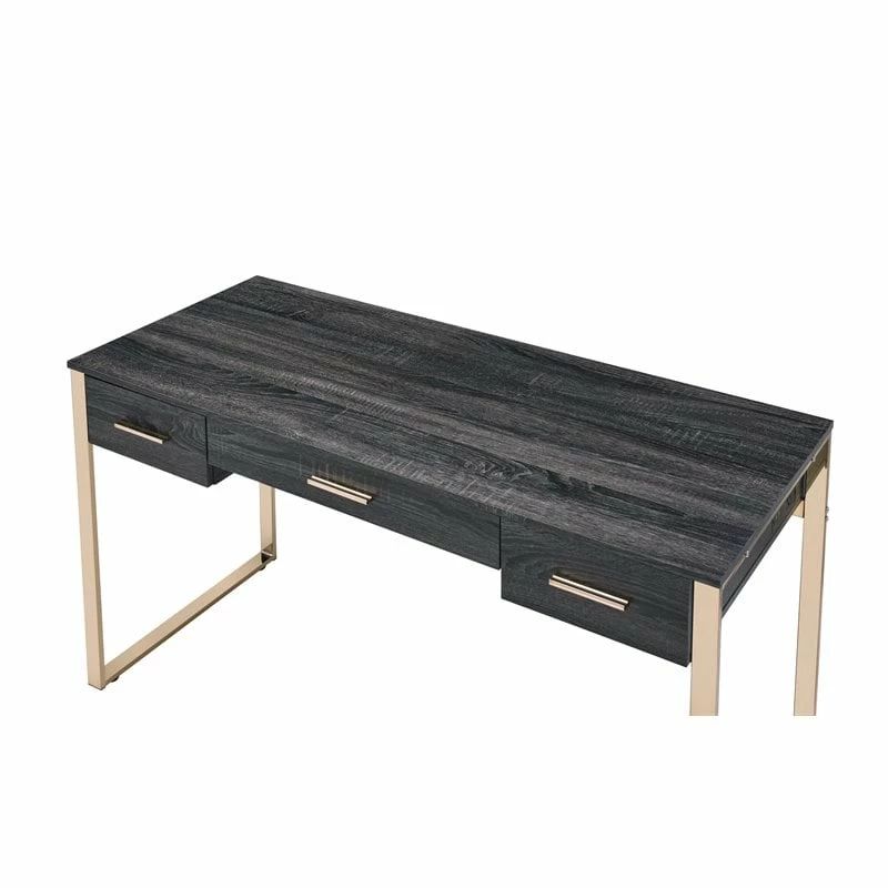 Cheap β€οΈ ACME Furniture ACME Perle Vanity Desk In Champagne Gold & Weathered Oak Finish π 7 Cheap β€οΈ ACME Furniture ACME Perle Vanity Desk In Champagne Gold & Weathered Oak Finish π - Image 5