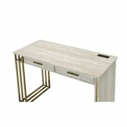 Promo βοΈ ACME Furniture ACME Tyeid Vanity Desk In Antique White & Gold Finish π 13 Promo βοΈ ACME Furniture ACME Tyeid Vanity Desk In Antique White & Gold Finish π -Living Room Sales Shop 2383025 3 L
