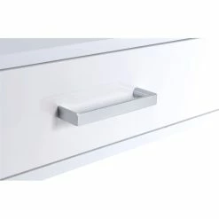 Best deal 👏 ACME Furniture ACME Coleen Vanity Desk In White High Gloss & Chrome 👏 12 Best deal 👏 ACME Furniture ACME Coleen Vanity Desk In White High Gloss & Chrome 👏 -Living Room Sales Shop 2383028 4 L