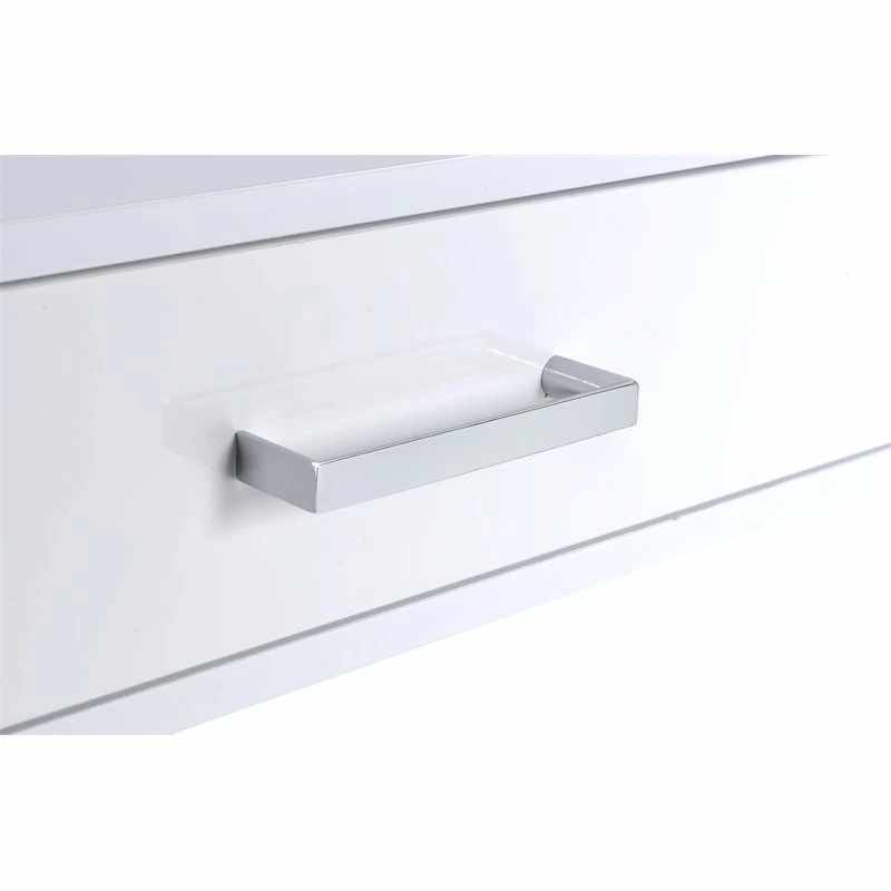 Best deal 👏 ACME Furniture ACME Coleen Vanity Desk In White High Gloss & Chrome 👏 7 Best deal 👏 ACME Furniture ACME Coleen Vanity Desk In White High Gloss & Chrome 👏 - Image 5
