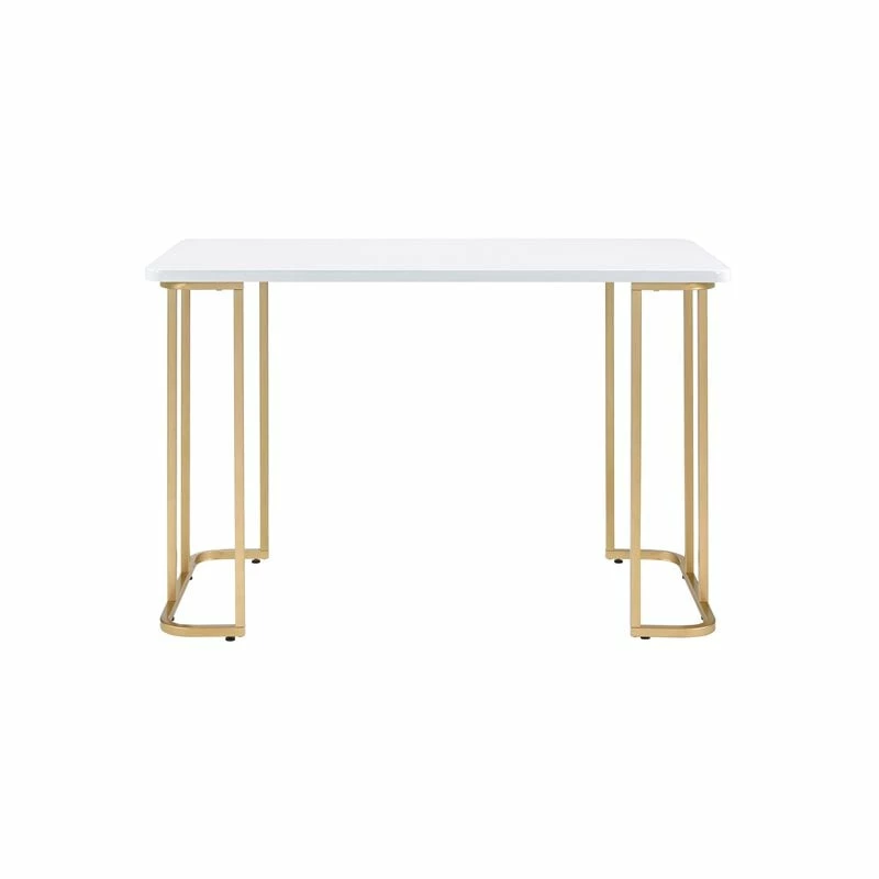 Best deal 😍 ACME Furniture ACME Estie Vanity Desk In White & Gold Finish ❤️ 4 Best deal 😍 ACME Furniture ACME Estie Vanity Desk In White & Gold Finish ❤️ - Image 2