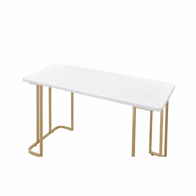 Best deal 😍 ACME Furniture ACME Estie Vanity Desk In White & Gold Finish ❤️ 5 Best deal 😍 ACME Furniture ACME Estie Vanity Desk In White & Gold Finish ❤️ - Image 3