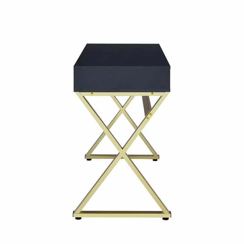 Wholesale โ๏ธ ACME Furniture ACME Coleen Vanity Desk In Black & Brass Finish ๐งจ 9 Wholesale โ๏ธ ACME Furniture ACME Coleen Vanity Desk In Black & Brass Finish ๐งจ - Image 7